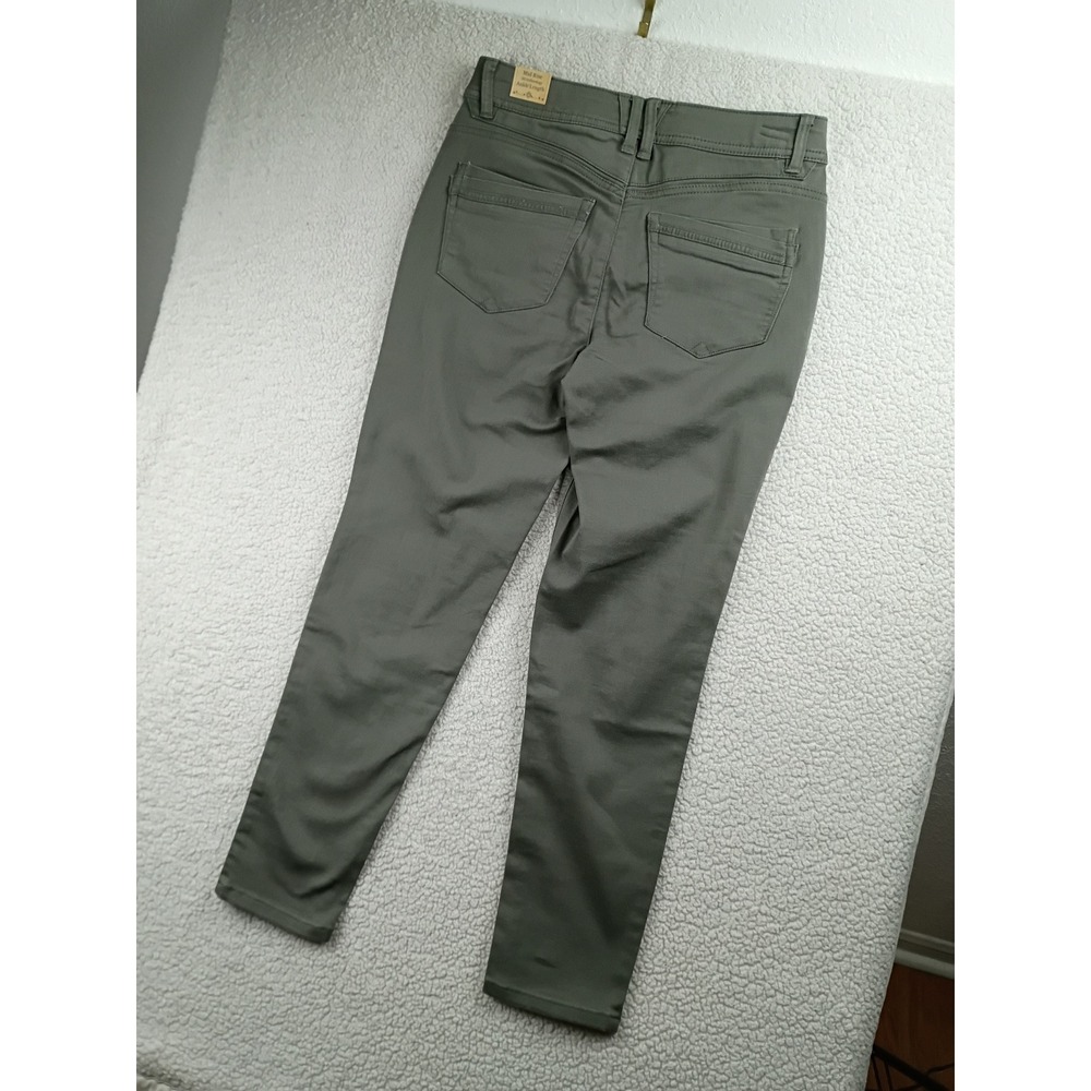 Democracy Ab Technology Ankle Pants Womens 6 Olive Green Slimming Stretch Skinny - Picture 8 of 13